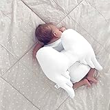 Lichengの保育園デコレーション、ベビーベッドベビーキッズ寝室デカール壁アート(雲/月/星/レインボー/ Drops /ボール/アイラッシュ/ Wing ) LC-GS-Wing Black