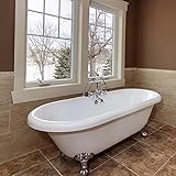 70 "アクリルDouble Ended Tub with 7 "蛇口穴drillings- " Madison " 70" x 30" TC70DEACP-7