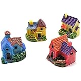 ミニチュア テラリウム/カラフルハウス 苔/観葉植物/ドールハウス【並行輸入品】
