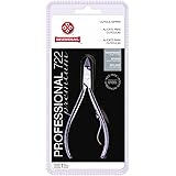 Mundial Professional Cuticle Nipper with Full Jaw 722-PR Stainless Steel Short Handle