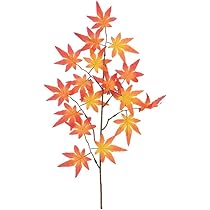 Amazon｜[Rink Terre] もみじ 3本入 造花 紅葉 枝分かれ 撮影