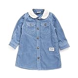BREEZE(ブリーズ) コール天シャツワンピース　サックス　130cm 子供服