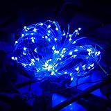 kanzd 3 M led30個ボタンセルPoweredシルバー銅線Miniフェアリー文字列ライト Regular ブルー