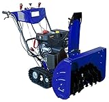 除雪機 420cc 14馬力 クローラ式 家庭用 4サイクルエンジン 自走式 (オレンジ)
