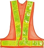 CUC 反射安全ベスト オレンジ×黄色 フリーサイズ 0301-94