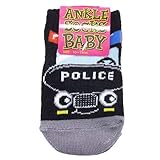 [新生児靴下]ベビーアンクルソックス/POLICE CAR/パトカー