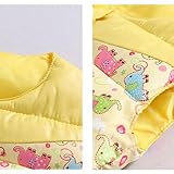Cute Cartoon Elephant Pattern Printed Winter Short Sleeve Jacket for Kids -7T