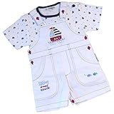 BabyPremベビーオーバーオールTシャツセットOutfit Sailing Ship男の子服0 – 9ヶ月 US サイズ: 3-6 Months カラー: ブルー