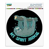 私の精神の動物はナマです自動車用車窓ロッカーサークルバンパーステッカー