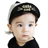 （サクララ）Sakulala ベビー 赤ちゃん 帽子 キャップ 子ども 子供 日差し UV 無地 コットン 綿 猫 ねこ 耳 春 夏 秋 ユニセックス 男の子 女の子 ユニセックス お出かけ 紫外線対