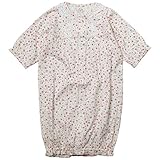 《初夏盛夏対応》(日本製) Pample Mousse(パンプルムース) 針抜き天竺小花柄2WAYドレス 50cm ~ 70cm /IV NO.DP-72501