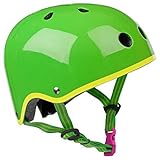 Micro Green Helmet with Yellow Trim - Small (48-53cm) [並行輸入品]