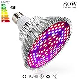 Derlights 80W相当 LED植物育成ライト 水耕栽培ランプ 電球 全スペクトル波長 サンプランター 15W 低消費電力 口金E26 植物育成用ランプ プラントライト 園芸 水耕栽培