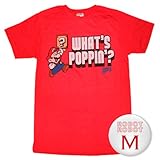 任天堂 スーパーマリオTee/Super Mario Whats Poppin T-Shirt Sheer ゲームTシャツ M【並行輸入】