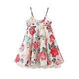 Huaer & Little赤ちゃん女の子花レースビーチドレス夏服1 – 8year古い US サイズ: 8T カラー: レッド