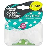 Tommee Tippee Closer to Nature Anytime Orthodontic Soothers 0-6mth (2 per pack) 0-6Mthトミーのtippee自然いつ