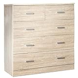 タンスのゲン チェスト 幅90cm タンス 収納家具 スライドレール付き 背面化粧仕上げ オシャレ 補強 Napoli オーク 68010002 12