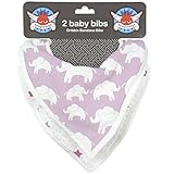 ウィーゴアミーゴ Weegoamigo 2ピースビブセット バンダナビブ 2枚セット 2pc Bib Set Pink Elephants