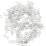 KUKU工房 丸カン 線径0.5mm 500個セット (外径3mm, シルバー)