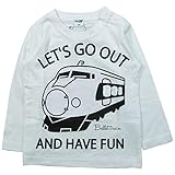 【春秋冬物対応】 CHEEK ROOM(チイクルーム) 製品洗い加工済み42/2天竺新幹線長袖Tシャツ 110cm/OW NO.B-480209