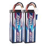 SIGP 4S 14.8V 5300mAh リポバッテリー 100C EC5プラグ ハードパック RC 無人ヘリコプターRCトラックRCトラギー RCモデル FPVレーシングに適用 2つの包装