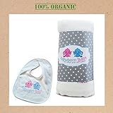 Organic Muslin Swaddle Blanket Super Large Safe Soft Cuddly Feel and Bib Gift. [並行輸入品]