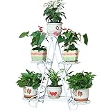 LRW ヨーロッパスタイルのリビングルームバルコニーフラワーHjz多層屋内の植木鉢ラック ( Color : A )