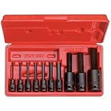 Stanley Proto J72156 10 Piece Hex Bit Socket Set, 3/8" and 1/2" Drive [並行輸入品]
