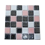 シール式モザイクタイルシート デコレ［ミックスジェラート/10枚セット］/パッソア/1枚サイズ：15cm×15cm/Z3K
