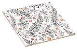 Rikki Knight Blooming Delicate wildflowersデザインアートセラミックタイル 8 inch ceramic ホワイト 8inctile46663