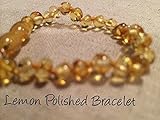 Baltic Amber Teething Bracelet for Babies (Unisex) (Lemon) - Baby, Infant, and Toddlers will all ben