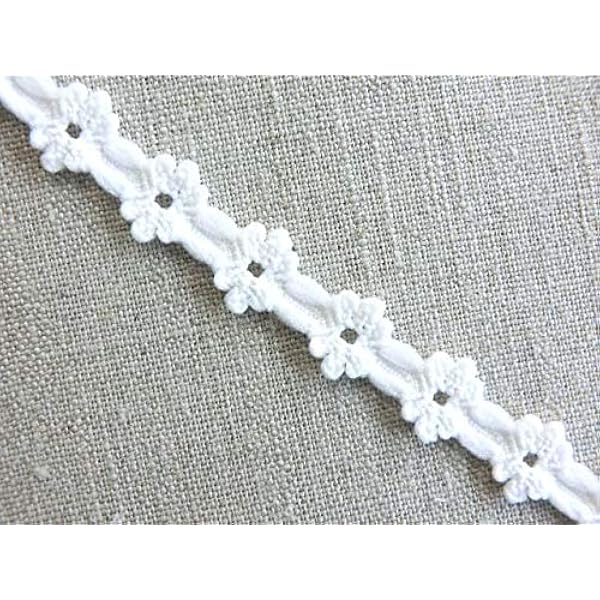 ストレッチレース 花柄 ゴム入り マスクゴム代用 オフホワイト 11mm幅 1m単位 日本製 レース 通販 Amazon