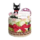 出産祝いに魔女の宅急便 ジジのおむつケーキ ジブリ 女の子/赤ちゃん/内祝い/誕生日プレゼント/ギフトセット/ダイパーケーキ (パンパースS20 （出産祝い用に）)