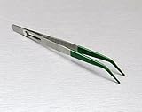 ゴムTippedピンセット曲がっTipスライドロックボタンロック6 " Non付きにくいPVC Tips ( E 1 )