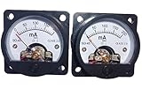 丸型 アナログ 電流計 DC 2 個1 組 クラス 2.5 200mA 電気システムの監視に (200mA)
