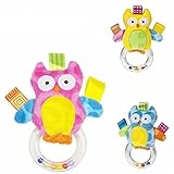 赤ちゃん幼児子供フクロウリングガラガラベル教育玩具