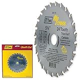 IVY Classic 36174 Ripcross 5-3/8-Inch 24 Tooth Thin Kerf Carbide Circular Saw Blade with 20mm, 10mm 