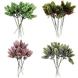 SM SunniMix 人工　プラスチック　松ナッツ　植物　花　家　庭　結婚式　装飾　花瓶　24本　　