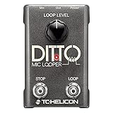 TC ヘリコン 使い勝手の良い2つボタン ルーパーペペダル ボーカルとアコースティック楽器用 (DITTOMICLOOPER)