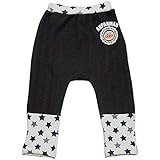 2017年 秋冬 アンパンマン シャギー 裾切替 モンキー ロング丈パンツ ANPANMAN ブラック◇95cm