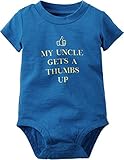 カーターズ Carter's ボディスーツ 半袖 綿100% Thumbs Up For Uncle Bodysuit 6M (61-67cm)