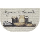 (Happiness is Homemade Multicolor) - 46cm x 80cm Novelty Indoor Polypropylene Graphic Prints Kitchen