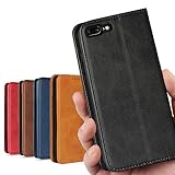 iCovercase ケース 適用 アイフォン8プラス 7plus 8plus 通用 手帳型 7プラス 用 case 内蔵マグネット スタンド機能 落ち着いた色 レトロ ブラック