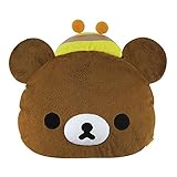 リラックマ フェイスクッション チャイロイコグマ