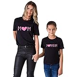 （JUTAOPIN）【親子 ペアルック】 親子 ペア ｔシャツ 親子ペア ママ 大きいサイズ 可愛い ブラック ｔシャツ 半袖 春 夏 レディース M L XL XXL 子供 男の子 女の子 80 9