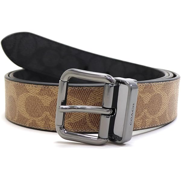Amazon.co.jp: [COACH] コーチ ベルト メンズ レザー シグネチャー