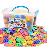 AKSSWEET DIY 積み木ブロック 雪の花 楽しいトレーニング おもちゃ 収納ケース付き　3-6歳