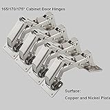 4個2 xパックキッチンキャビネットのドアのヒンジカップボードドア170度ヒンジ+ 16 Fixingネジ – Large角度ドアヒンジ