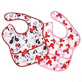 Hippychick Bumkins Disney Super Bib Bavoir - Lot de 2 Minnie Multi Couleur