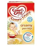 Cow & Gate Sunny Start 4-6m onwards Creamy Porridge 125g - 牛＆ゲート日当たりの良いスタート4～6メートル以降クリーミーな粥125グラム (C